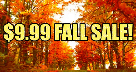 In case you didn't notice, we're having our $9.99 fall sale