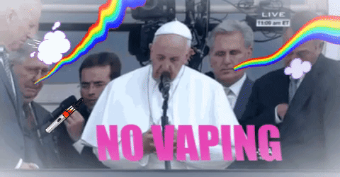 Somebody was caught vaping in the Vatican