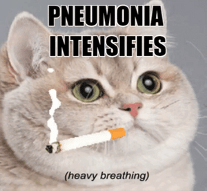 Want pneumonia? Keep smoking! Don't want pneumonia? Vape!